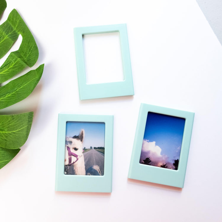 Misty Blue Convertible Magnet Frame - Prints From My Instax