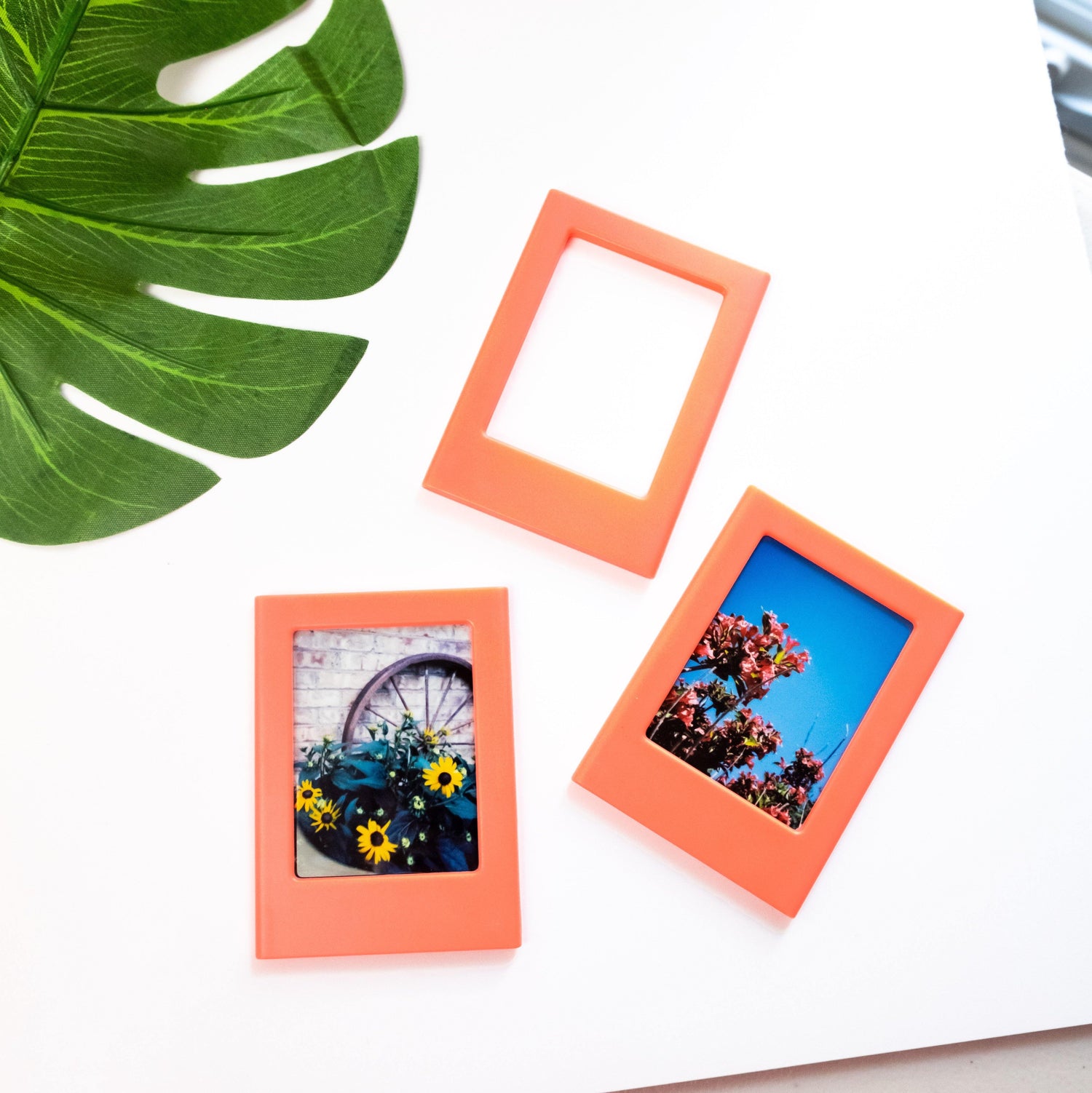 Sunset Orange Convertible Magnet Frame - Prints From My Instax