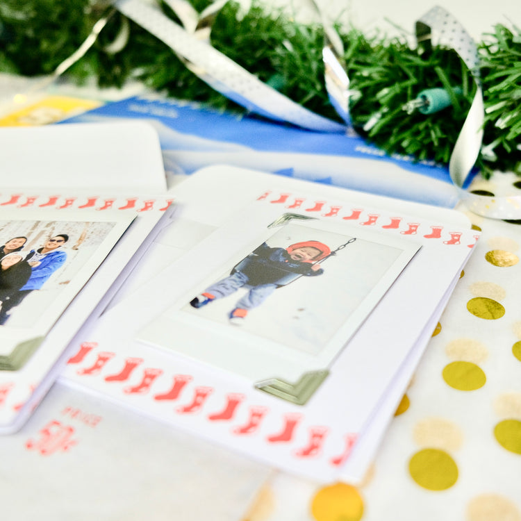 Christmas Stockings Instant Film Card