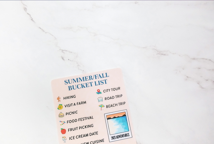 Summer/Fall Bucket List Sticker Sheet
