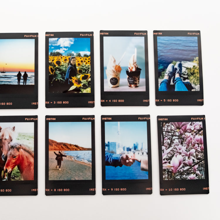 Custom Mini Instant Film Prints - Black Border