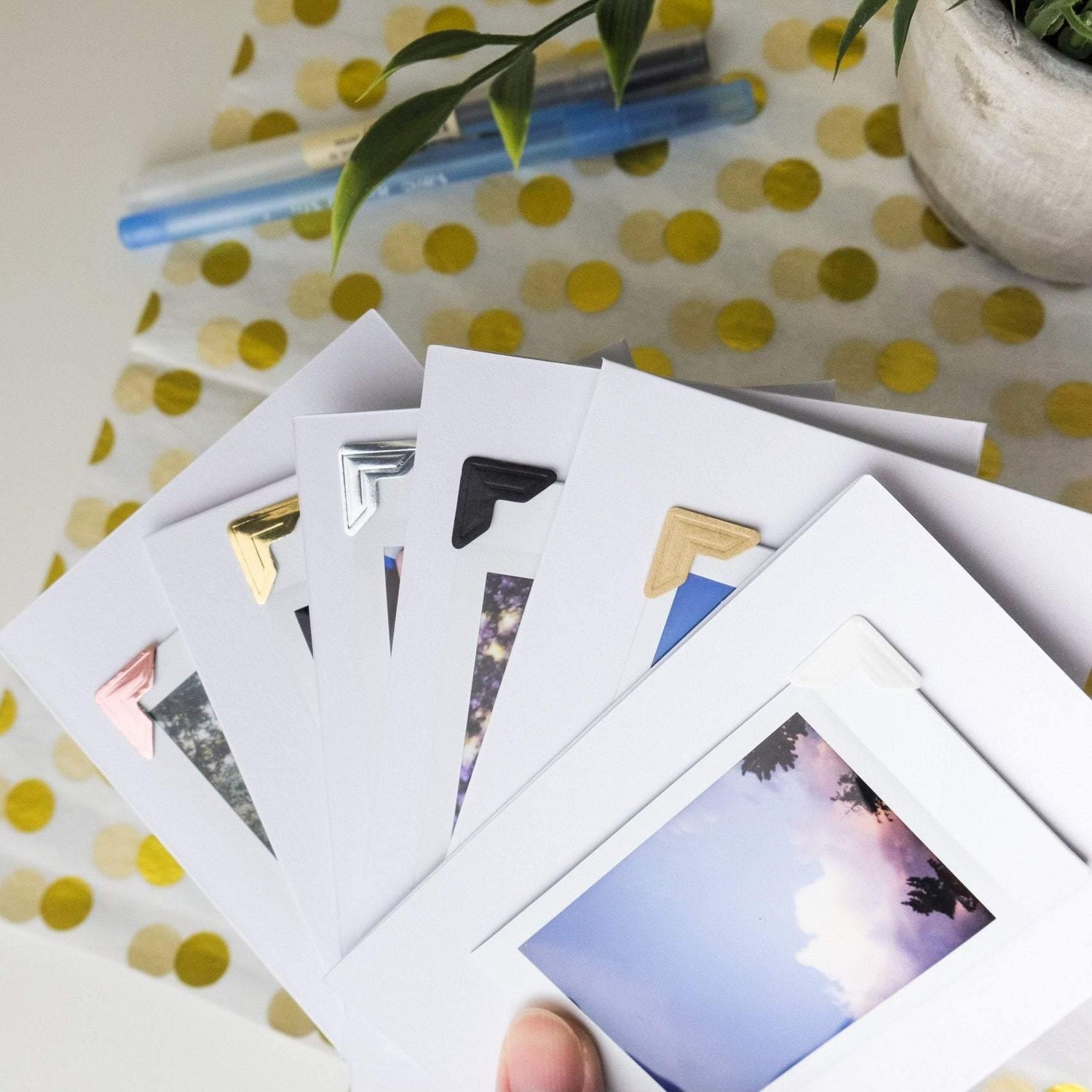 Gold Photo Corner Stickers – Prints From My Instax