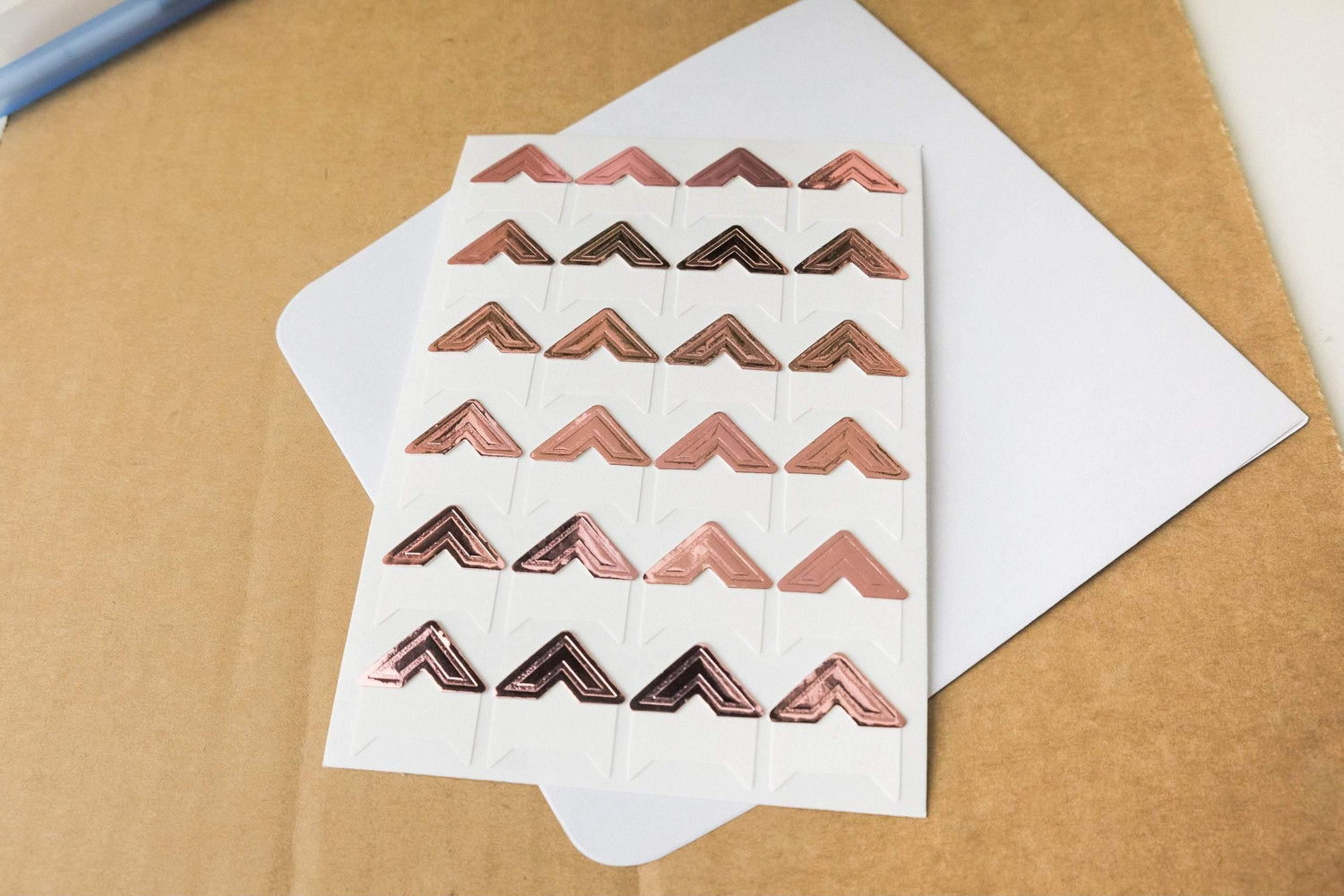 Rose Gold Photo Corner Stickers - Prints From My Instax