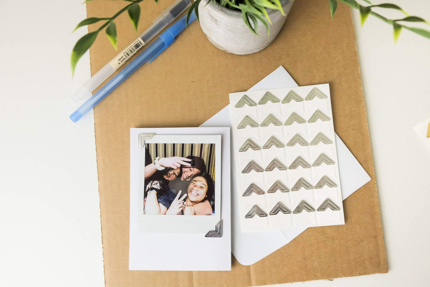 Silver Photo Corner Stickers - Prints From My Instax